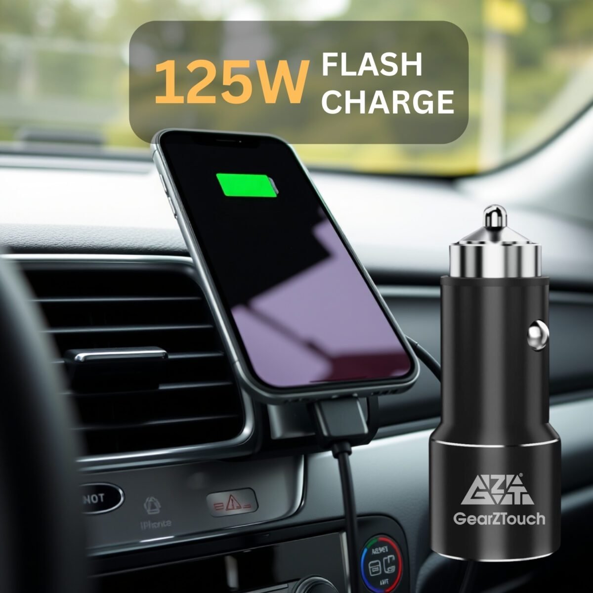 Metal 125W Car Charger - Image 3
