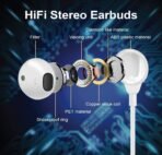 GearZTouch I-Shot Wired Earphones with Mic, Lightning Connector, Noise Cancellation & Deep Bass for iPhone – White - Image 5