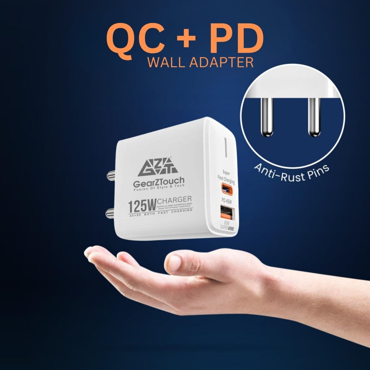 SPARK PD/QC 125W Dual Port Travel Adapter - Image 5
