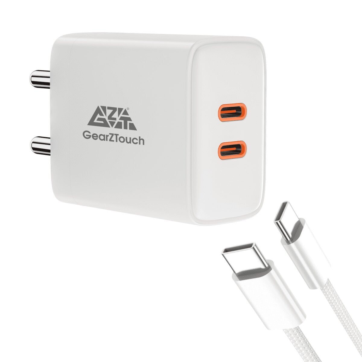 SPARK 90W DUAL C TYPE Travel Adapter with PPS 3.0 with C to C Cable - Image 2