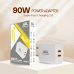 SPARK 90W DUAL C TYPE Travel Adapter with PPS 3.0 with C to C Cable - Image 6