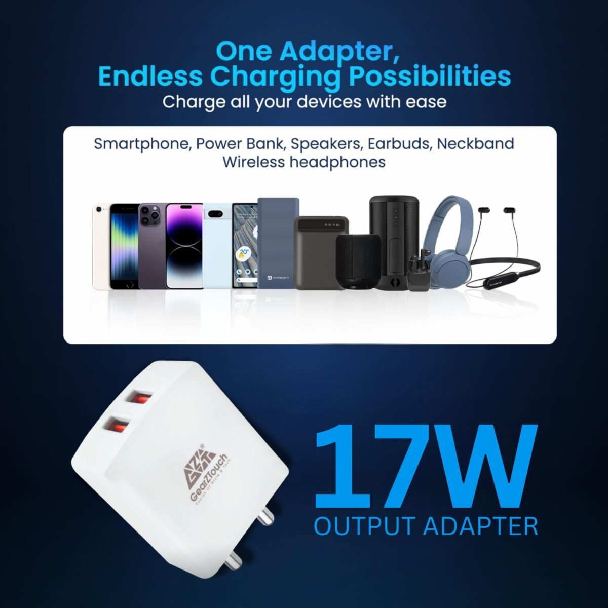 17W DUAL USB PORT CHARGER - Image 3
