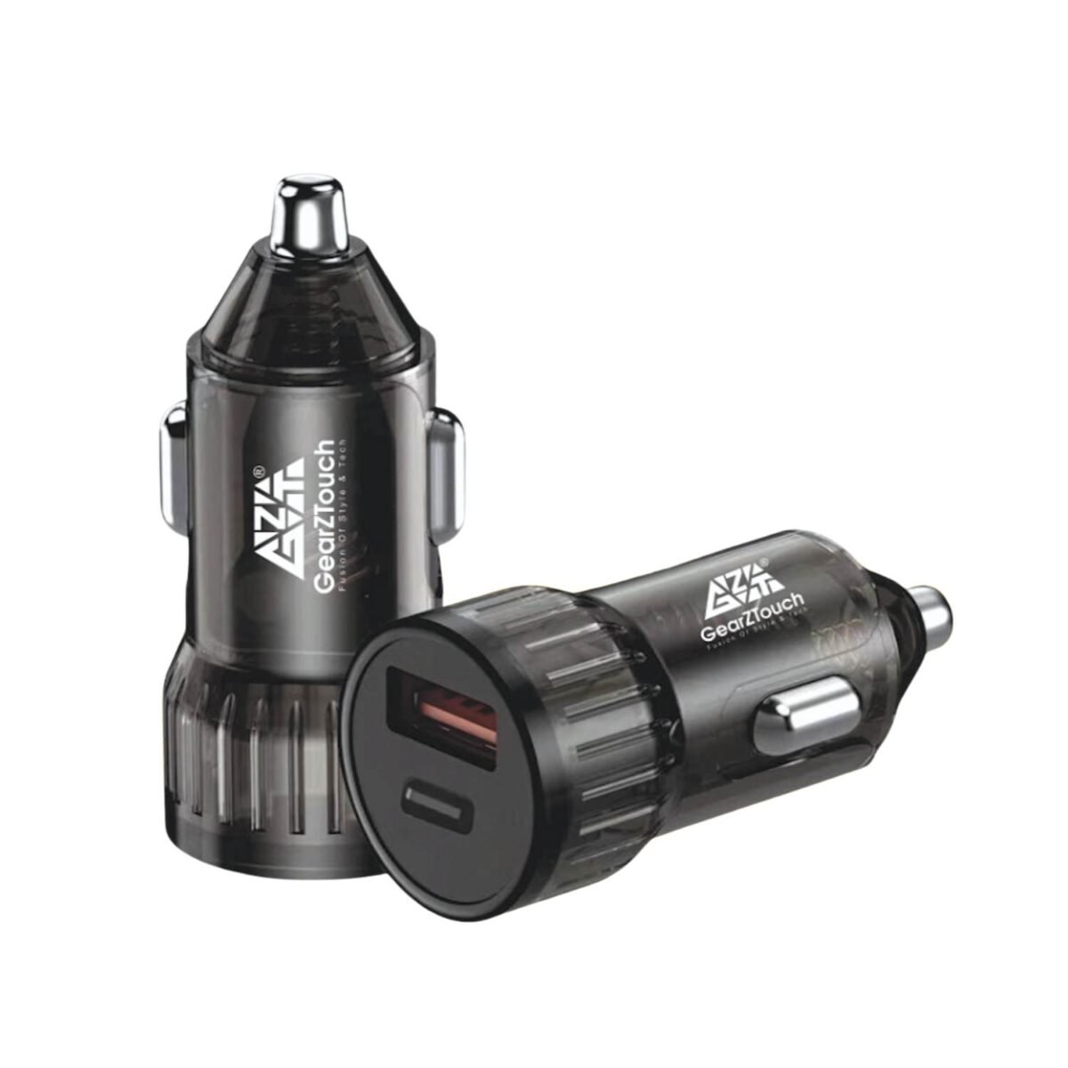 GearzTouch Zippy Volt 22.5W QC+PD Car Charger – Fast, Safe & Universal Charging On The Go - Image 1
