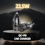 GearzTouch Zippy Volt 22.5W QC+PD Car Charger – Fast, Safe & Universal Charging On The Go - Image 4