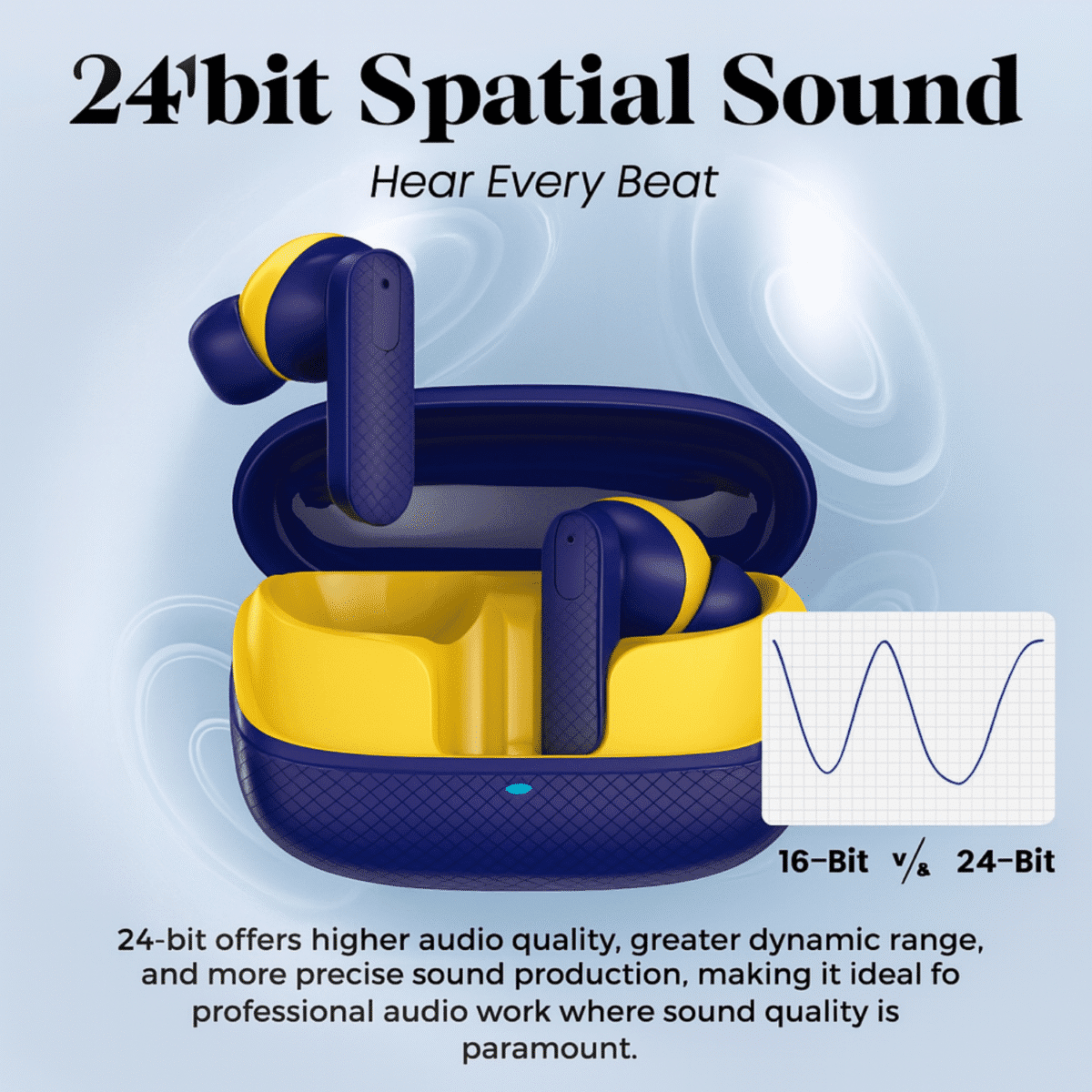 GearzTouch Pulse True Wireless Earbuds – 50 Hours Battery | Super Bass | Adaptive Noise Canceling - Image 9