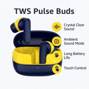 GearzTouch Pulse True Wireless Earbuds – 50 Hours Battery | Super Bass | Adaptive Noise Canceling - Image 8