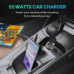 GearZTouch 55W QC+PD Flash Car Charger – Ultra-Fast Dual USB Power for All Devices - Image 4