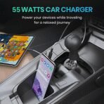 GearZTouch 55W QC+PD Flash Car Charger – Ultra-Fast Dual USB Power for All Devices - Image 4