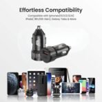 GearzTouch Zippy Volt 22.5W QC+PD Car Charger – Fast, Safe & Universal Charging On The Go - Image 2