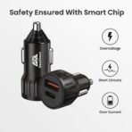 GearzTouch Zippy Volt 22.5W QC+PD Car Charger – Fast, Safe & Universal Charging On The Go - Image 7